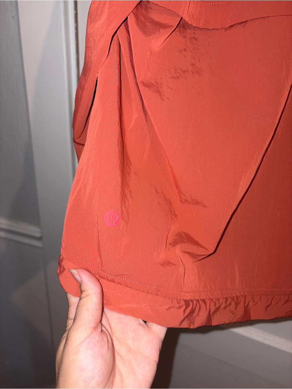 NWOT Lululemon size 14 Lightweight Rust Red Windbreaker Jacket - Picture 4 of 8